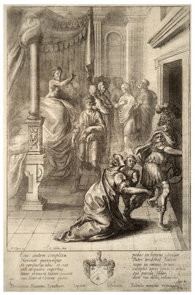 Aeneas Leaves Troy (State 3) by Wenceslaus Hollar